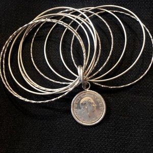 Italia 200 Lire Bangle Set